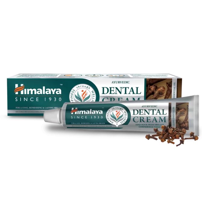 Аюрведична паста за зъби с масло от КАРАМФИЛ (без флуорид ), Himalaya, 100 g